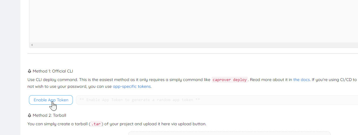 Create a new app